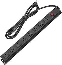 HHSOET Metal 8-Outlet Mountable