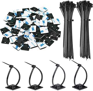 140-Pack Zip Tie Adhesive Mounts
